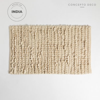 ALFOMBRA INDIA BUCLE CHICO CRUDO 50X80CM