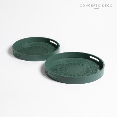 BAN BOMBAY SET X2 G:32DIAM C:30DIAM VERDE OSCURO
