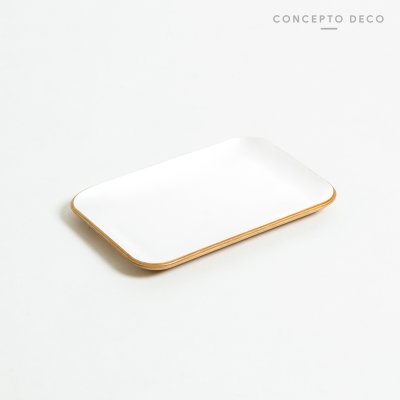 BANDEJA MADERA SAUCE BLANCO 19,5X13CM