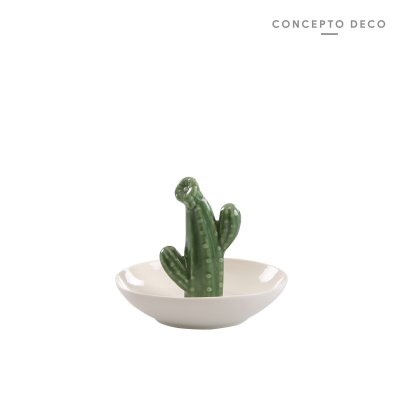 CACTUS BANDEJA REDONDA 9CM
