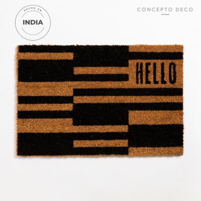 FELPUDO INDIA COCO HELLO MIX 40X60CM