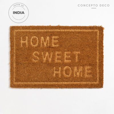 FELPUDO INDIA COCO GRABADO HOME SWEET HOME 40X60CM