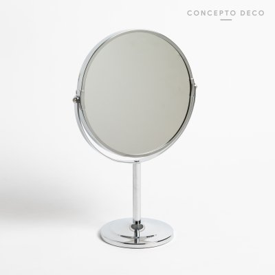 ESPEJO CROMADO 20DIAM ALTURA TOTAL 34CM AUMENTO 5X