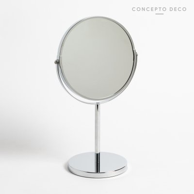 ESPEJO CROMADO 20DIAM ALTURA TOTAL 38,5CM AUMENTO 5X