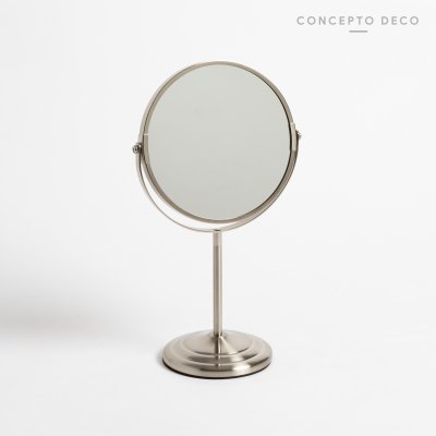 ESPEJO CROMADO 17DIAM ALTURA TOTAL 33CM AUMENTO 5X