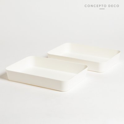 ORGANIZADOR SETX2 BLANCO MATE 26.5X18.5X4.5CM