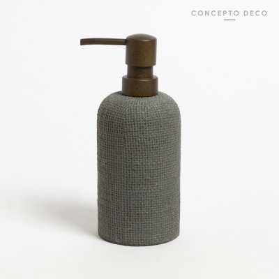 DISPENSER TEJIDO GRIS 17X7,5CM
