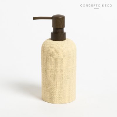 DISPENSER TEJIDO BEIGE 17X7,5CM