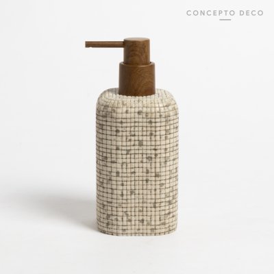 DISPENSER VENECITA GRIS CUADRADO 18,5CM