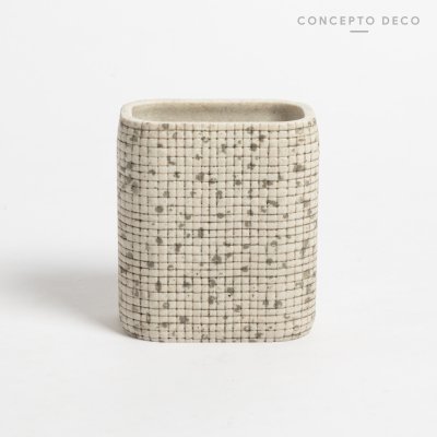 PORTACEPILLO VENECITA GRIS CUADRADO 11,5CM