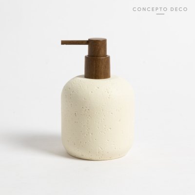 DISPENSER BAJO SIMIL PIEDRA ARENA 16,5CM