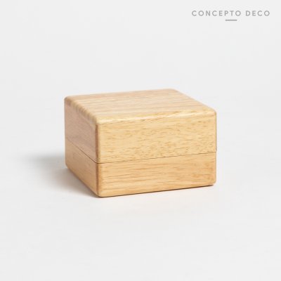 RECIPIENTE ALGODONERA CUADRADO ROBLE 10X6CM