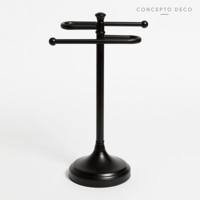 TOALLERO BRAZOS NEGRO MATE 34CM