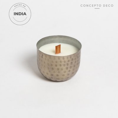 VELÓN INDIA METAL MARTILLADO 230g 9X9X7CM